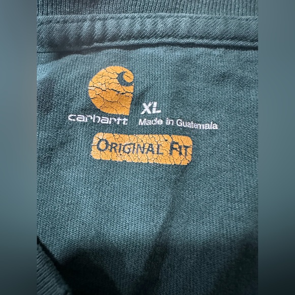 Carhartt Men's Casual Green Long sleeve - Picture 2 of 4